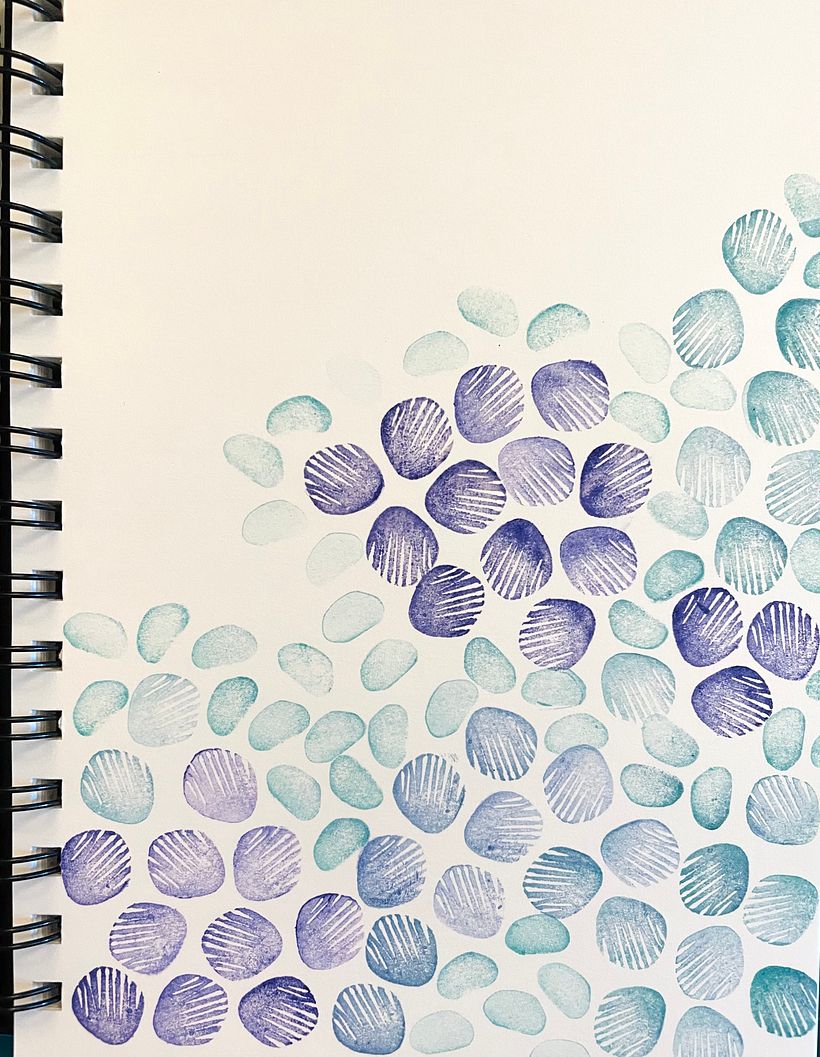 My project in Sketchbooking with Handmade Stamps course 6