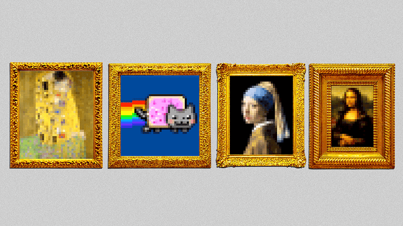 NFTs have earned a place in the art world, represented by memes.