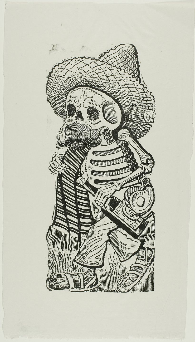 Guadalupe Posada, J. (1944). Calavera von Francisco Madero, aus Calavera Maderista. Chicago, The Art Institute of Chicago