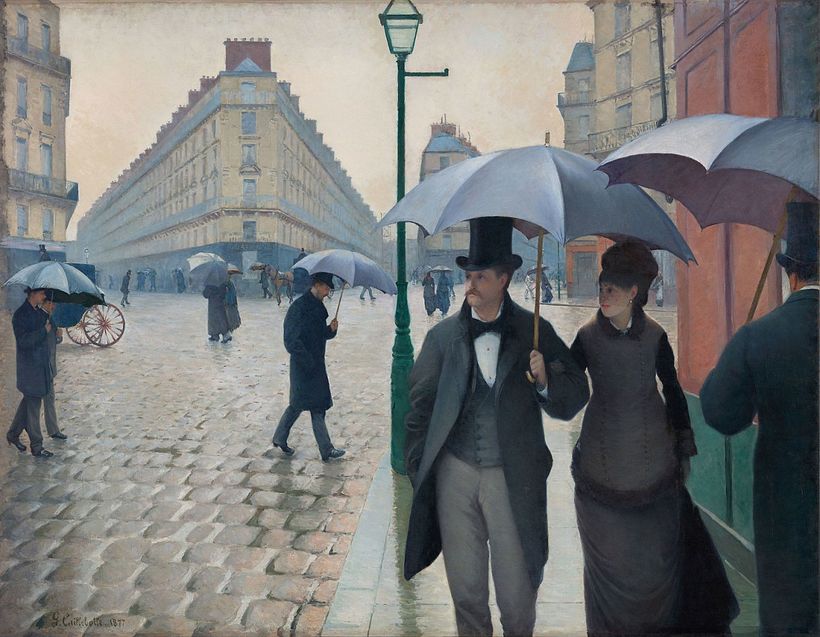 Caillebotte G. (1877). Pariser Straße; Regentag. Chicago, The Art Institute of Chicago.