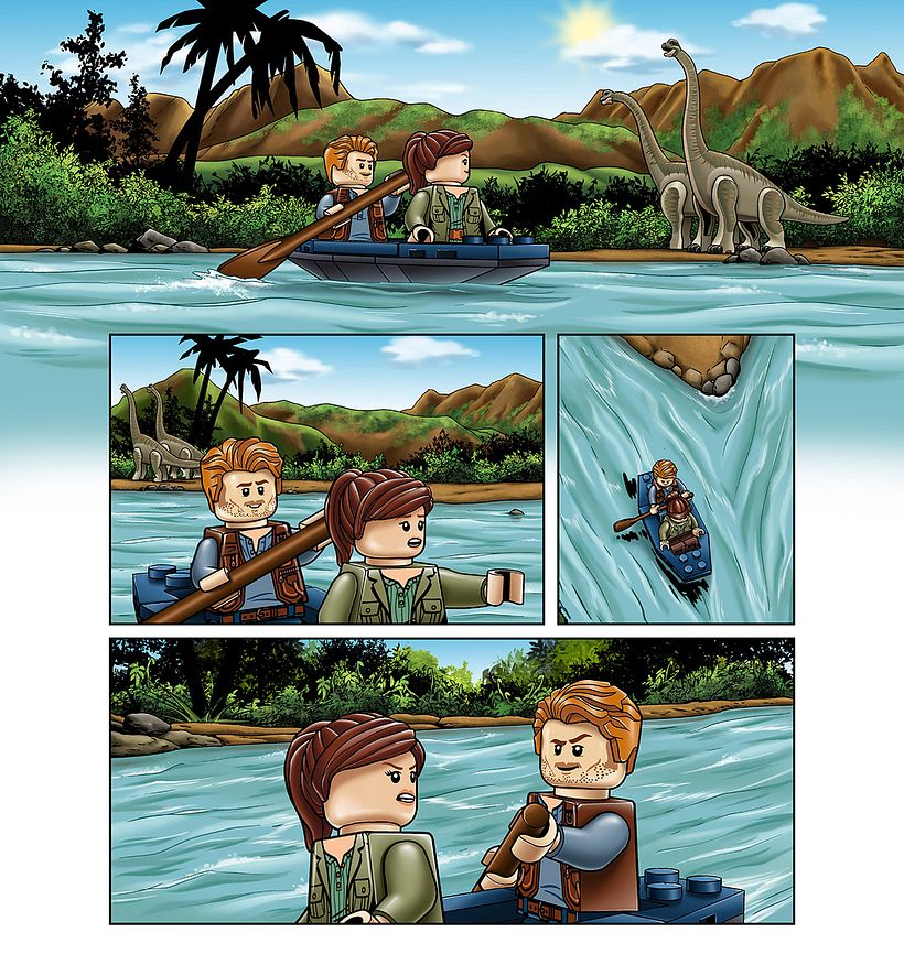 LEGO® Jurassic World; magazine 2007 "River Rescue"