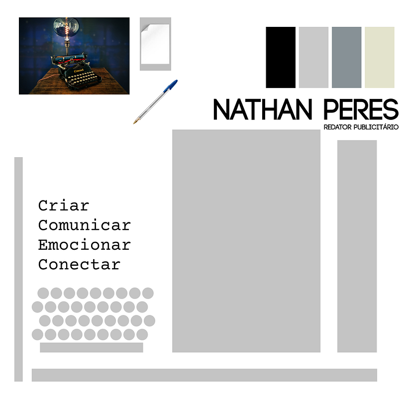 Referências; Formas; Fonte; Cores.