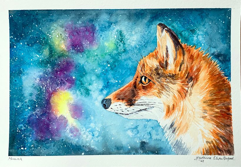 My project in Expressive Animal Portraits in Watercolor course 8