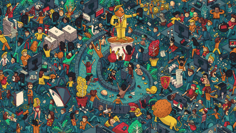 The main feature of Search and Find illustration is storytelling.