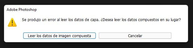 Error frustrante de lectura de datos en Photoshop  1