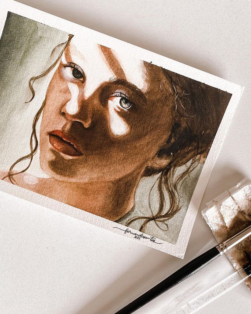 Aquarela de Fernanda Santoliv via Instagram