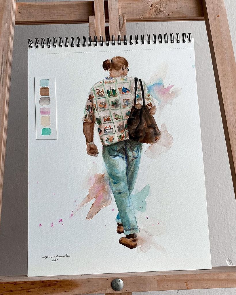 Aquarela de Fernanda Santoliv via Instagram
