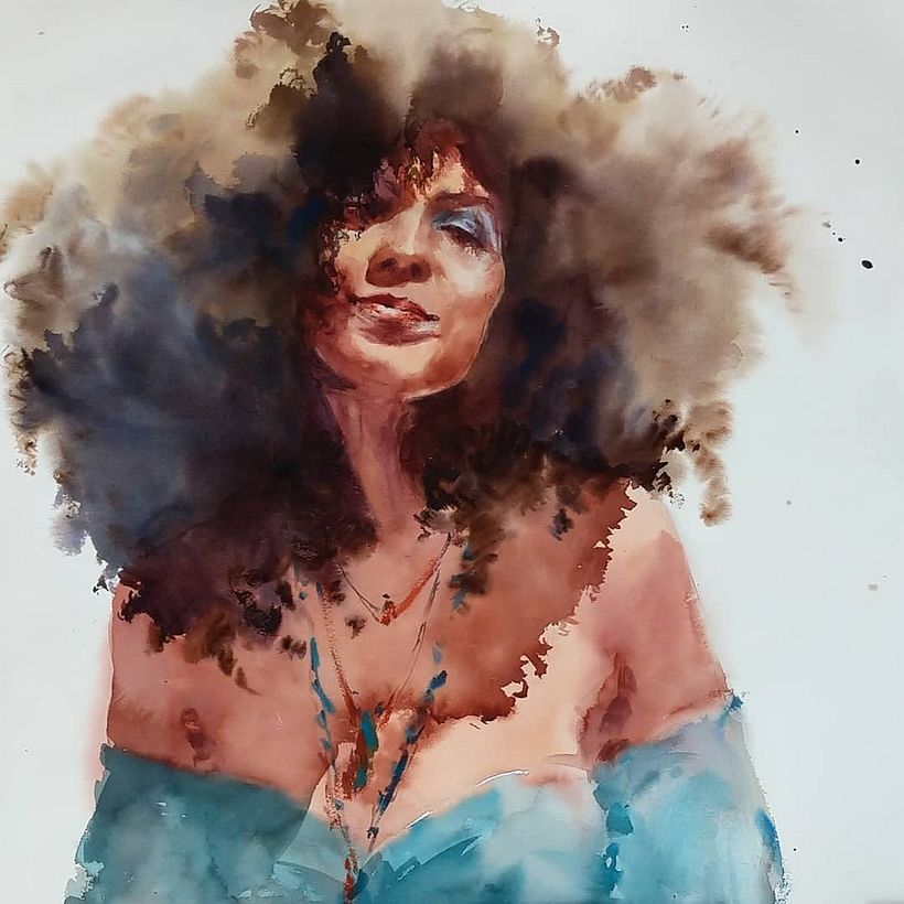 Aquarela de Stephanie Boechat via Instagram