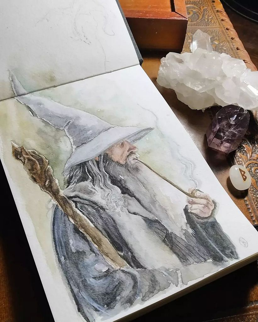 Aquarela de Brunna Frade via Instagram