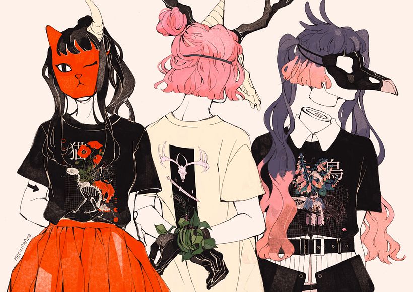 Apparel/T-Shirt designs with Fukumono 2