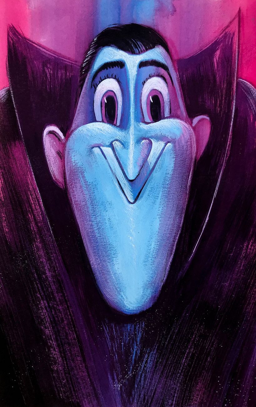 Gouache Cartoon 1
