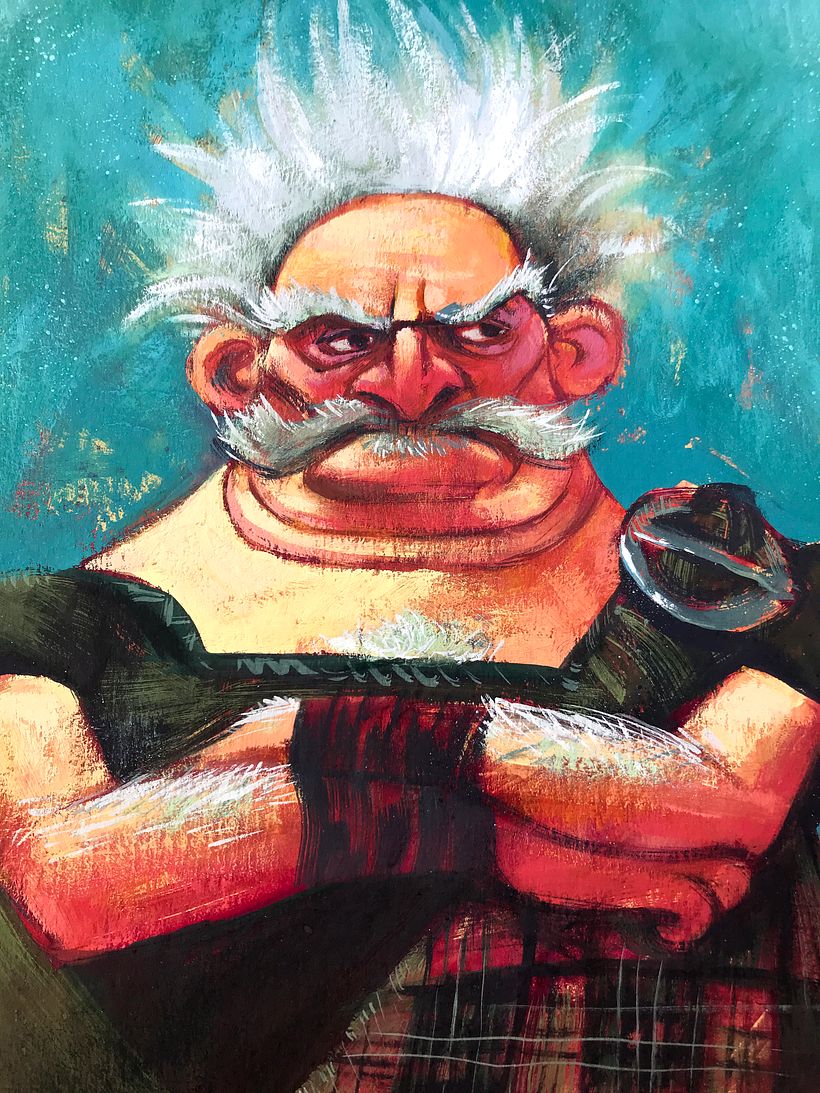 Gouache Cartoon 4