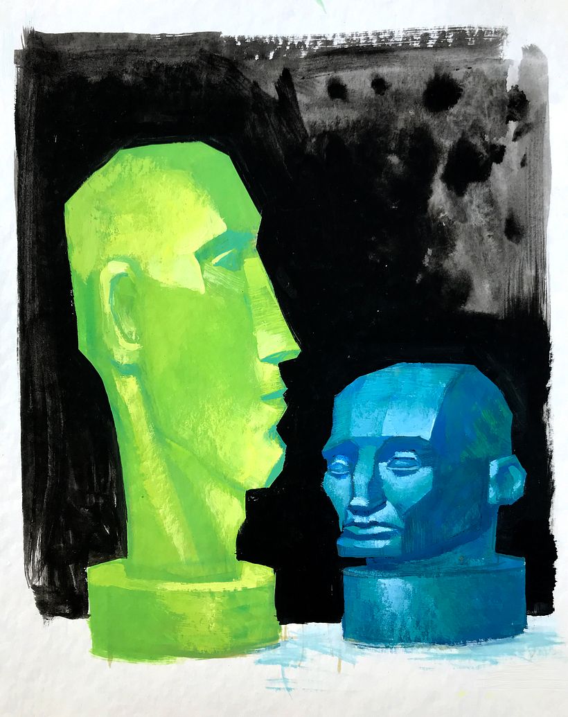 Gouache Cartoon 10