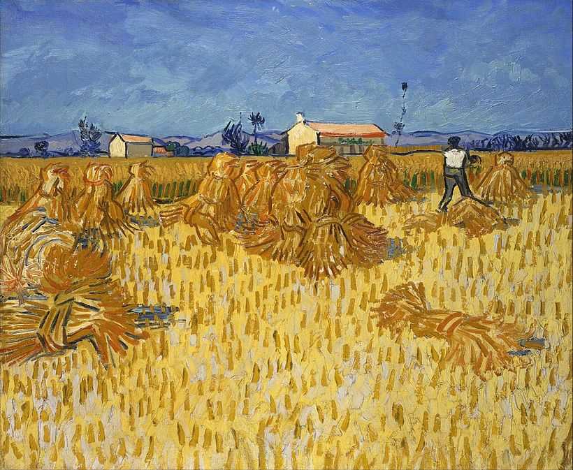Il classico colore giallo di Van Gogh contraddistingue anche questa opera.