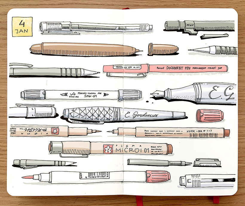 My project in The Art of Sketching: Transform Your Doodles into Art course 4