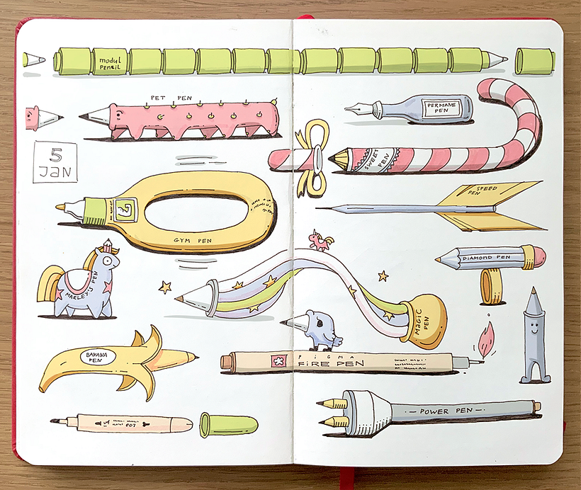 My project in The Art of Sketching: Transform Your Doodles into Art course 5