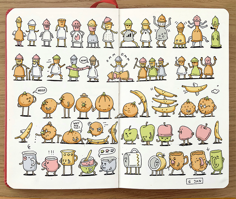 My project in The Art of Sketching: Transform Your Doodles into Art course 7