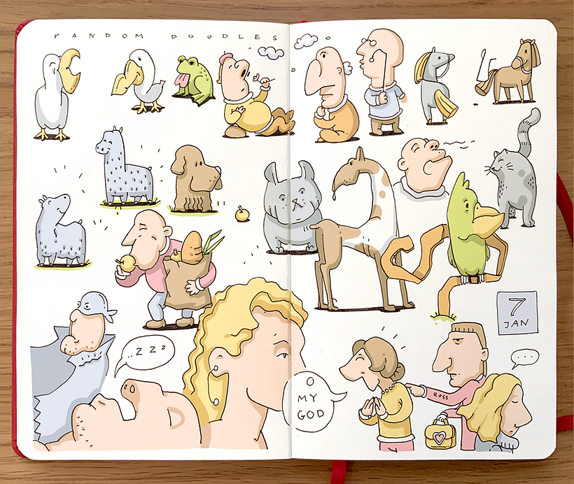 My project in The Art of Sketching: Transform Your Doodles into Art course 8