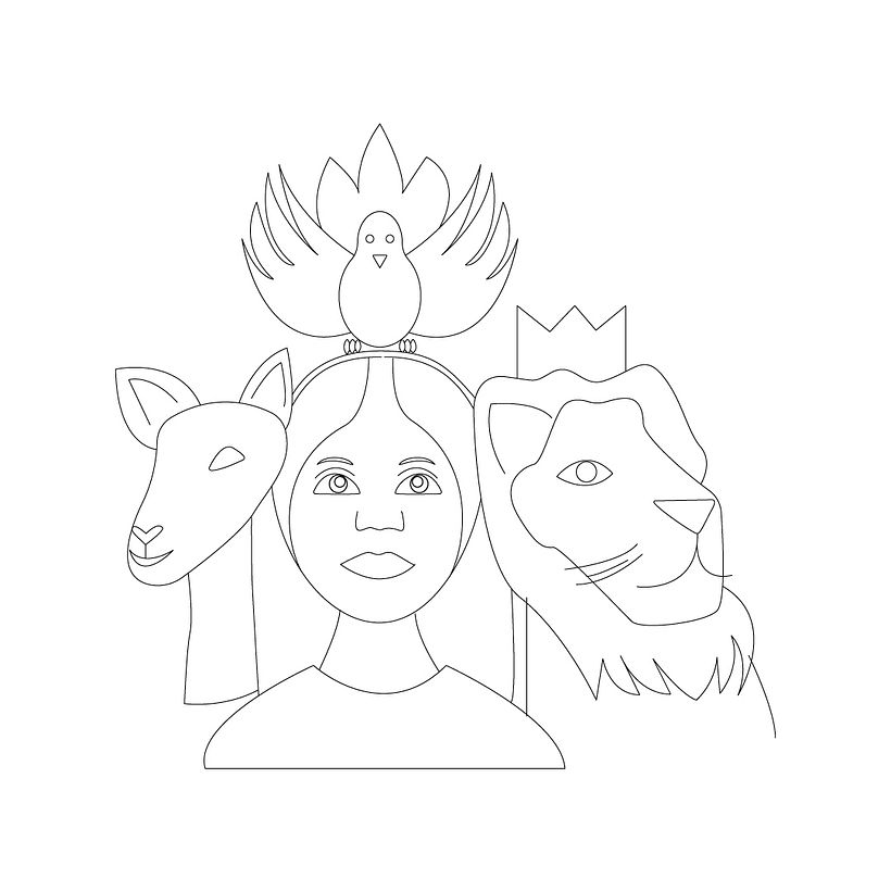 Boceto Padre, Hijo y Espíritu Santo