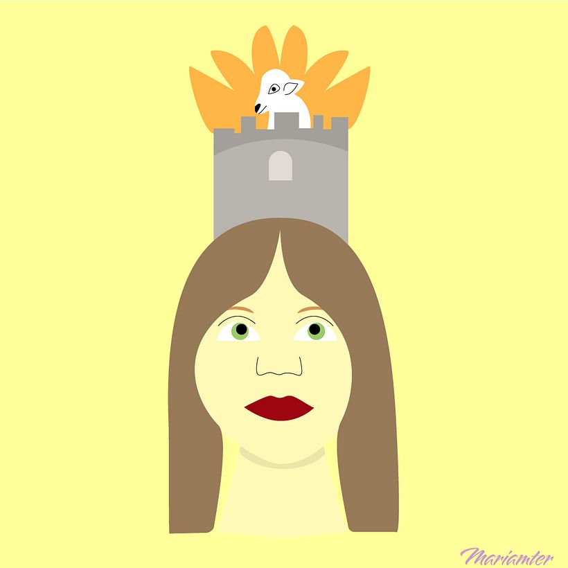 En esta ilustración decidí reemplazar el color del fondo por otro