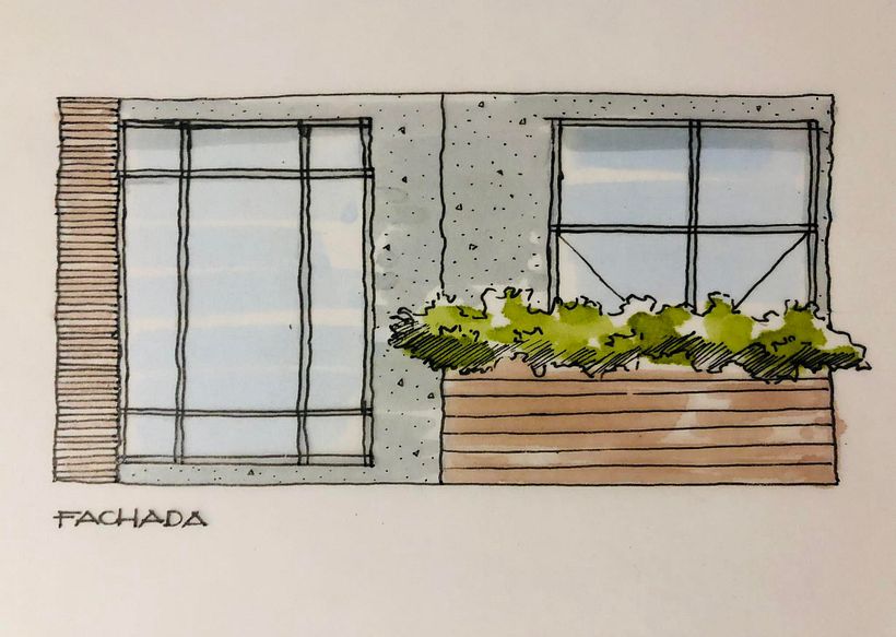 Mi Proyecto del curso: Introducción al dibujo arquitectónico a mano alzada 3