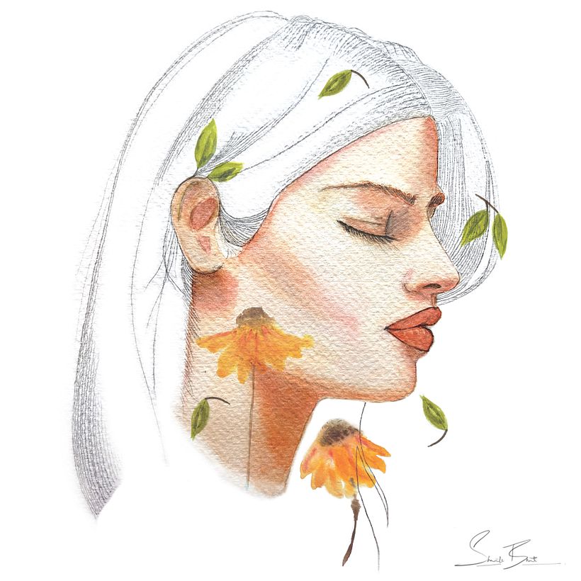 My project in Illustrated Portrait in Watercolor course 1