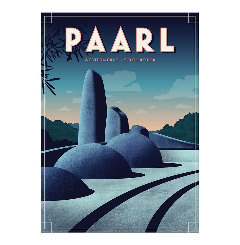 My project in Art Deco Style for Digital Illustration course 3