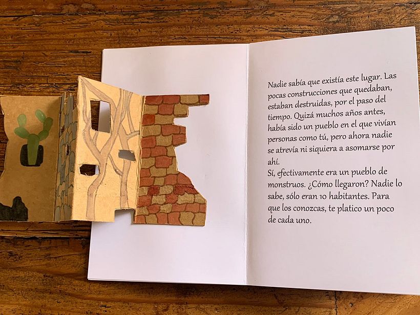 Inicia la historia mostrando las casas derrumbadas del pueblo.