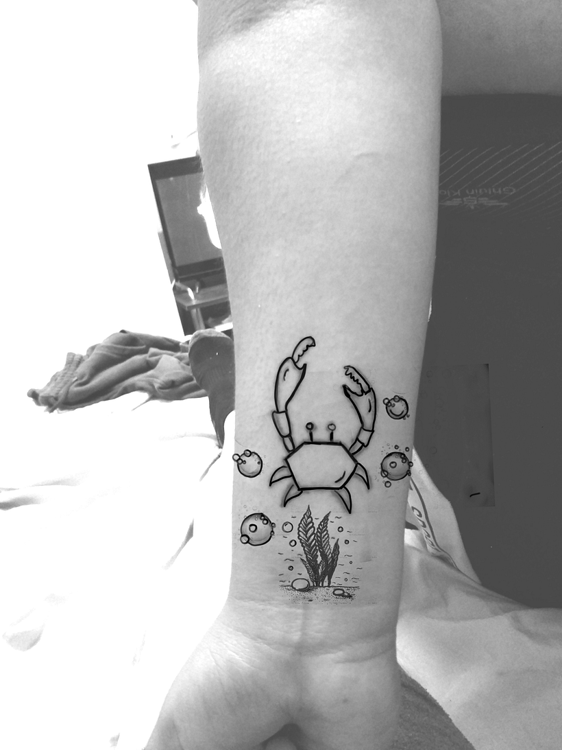 Mi Proyecto del curso: Tatuaje botánico con puntillismo 14