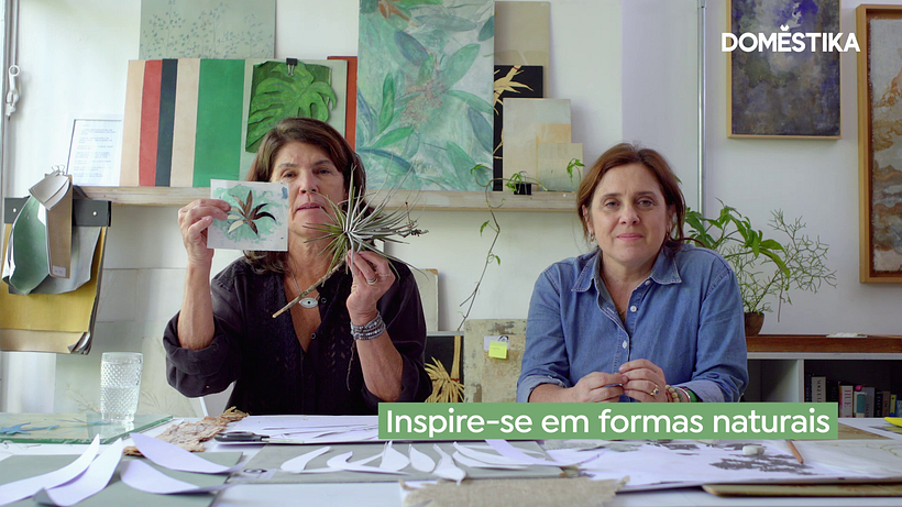Utilize formas existentes na natureza para criar os seus padrões de stencil.