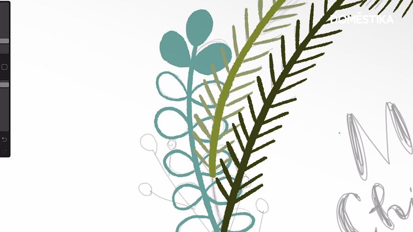 Create a color palette and block in base colours