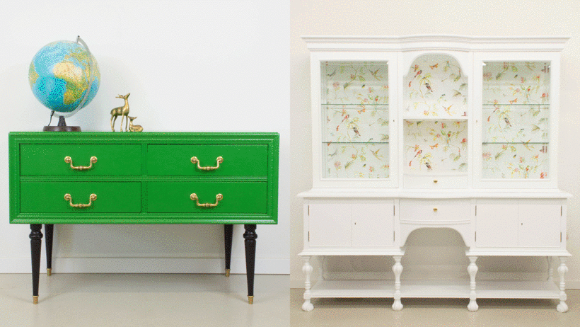Mejora tu casa refrescando muebles vintage como lo hace el estudio de interiorismo Antic&Chic.