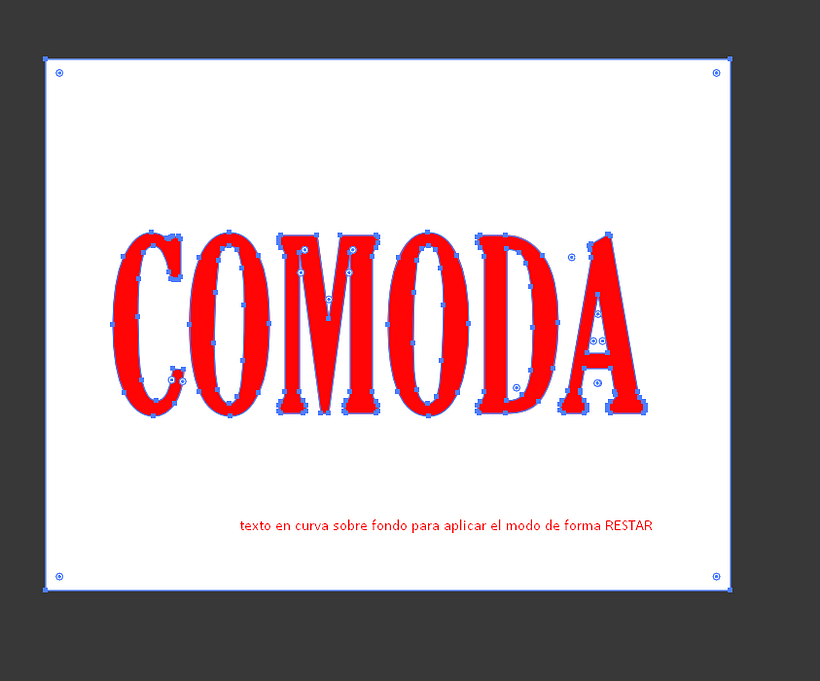 Problemas con la fuente y los "modo de forma" en Ai 1