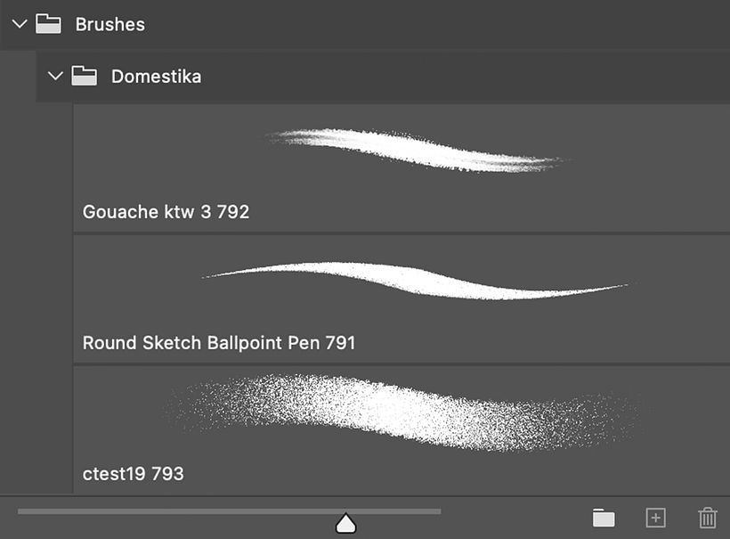 This is what the brushes available for download look like.
