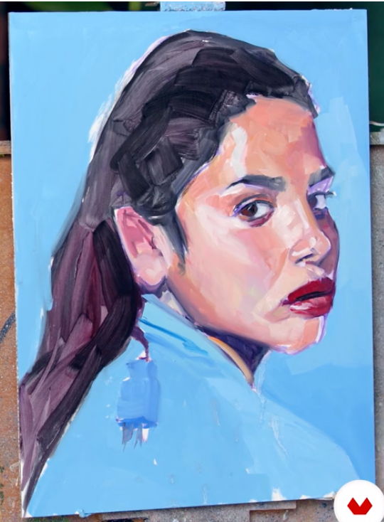 Rough Painting with all the Color Layed In