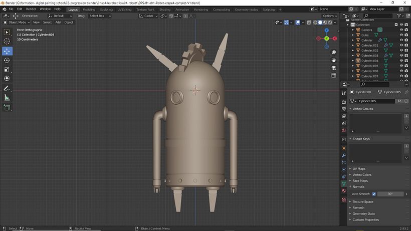 modélisation de base dans blender