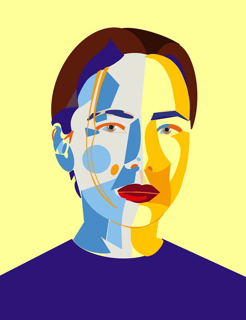 Mi Proyecto del curso: Retrato geométrico con Procreate 7