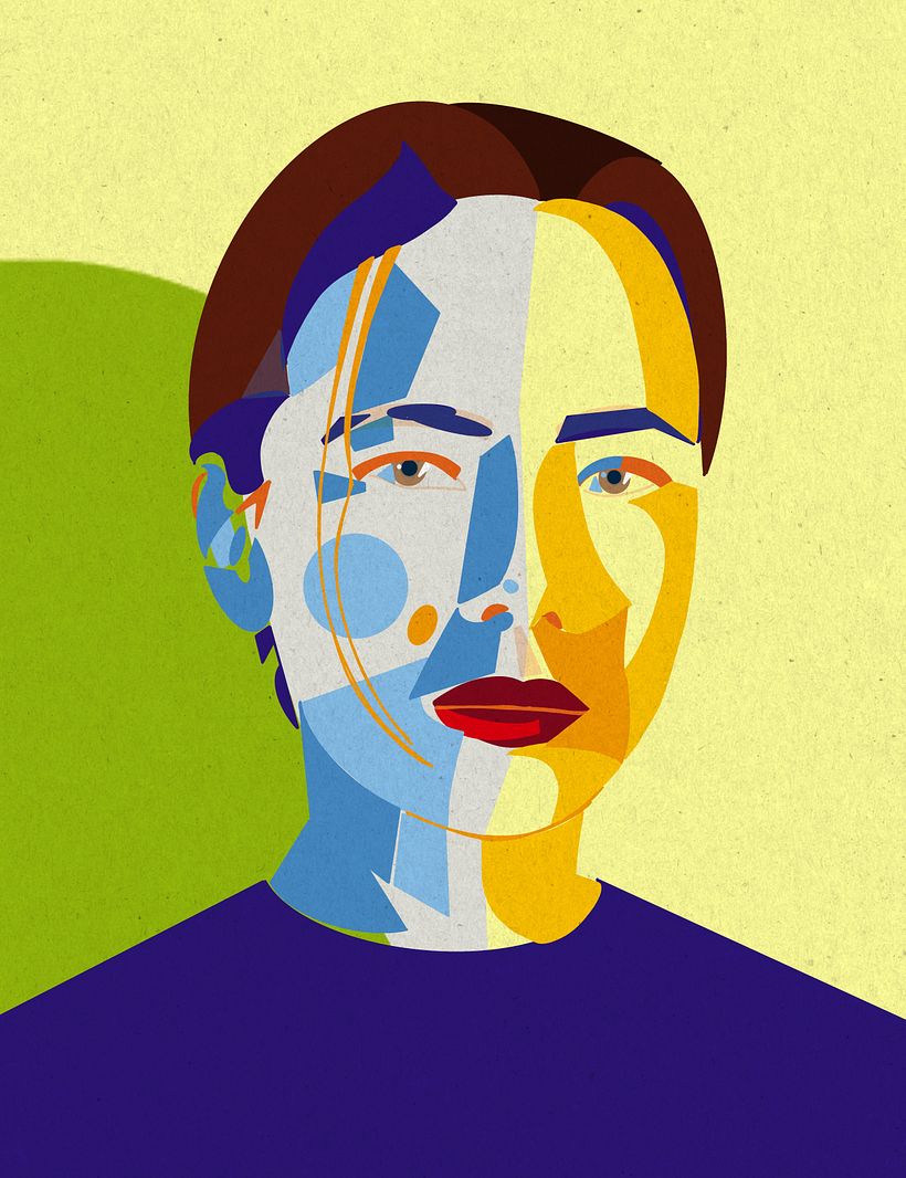 Mi Proyecto del curso: Retrato geométrico con Procreate 9