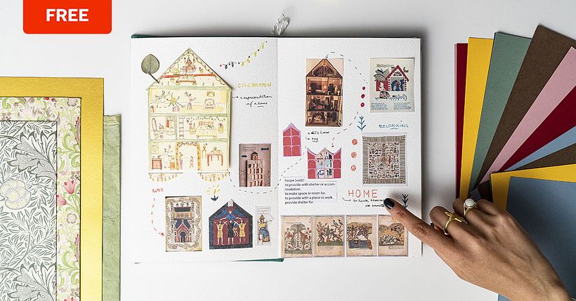 Karishma Chugani shares her illustrated summary of how she uses a sketchbook to house the entire creative process.