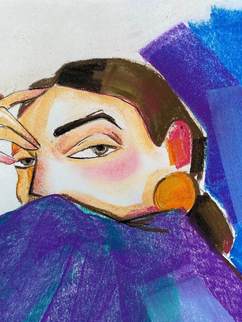 My project in Expressive Portrait Drawing with Soft Pastels course - Ilustración tradicional