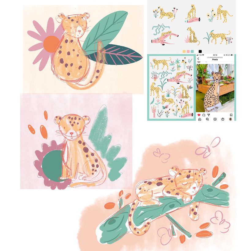 But, in the end, I used just the jaguar. And I love this!