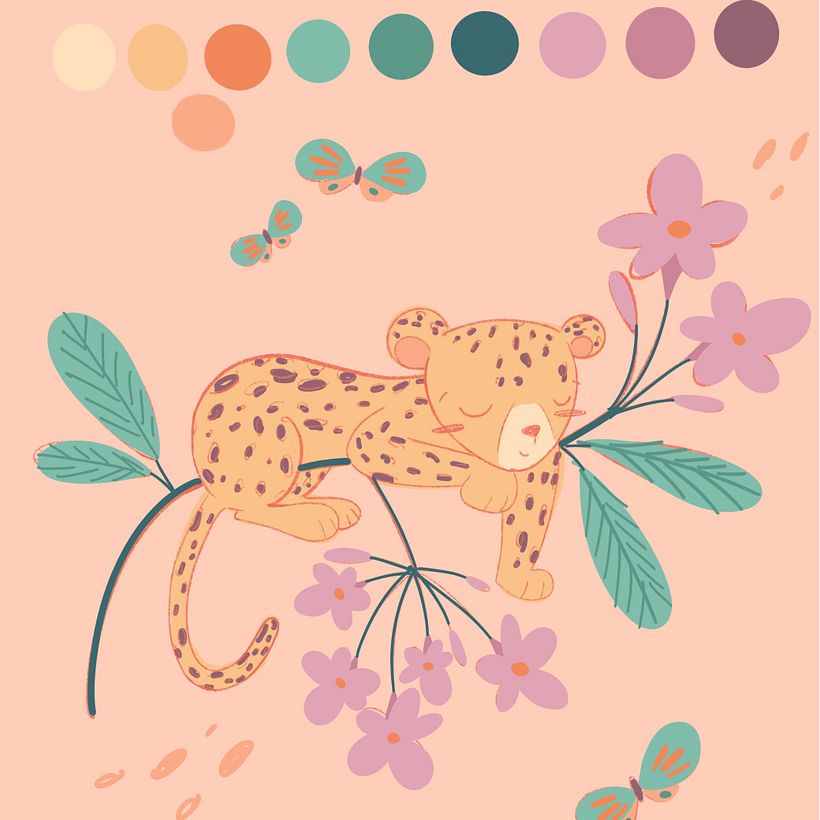 I choose my color pallete and tested the colors.