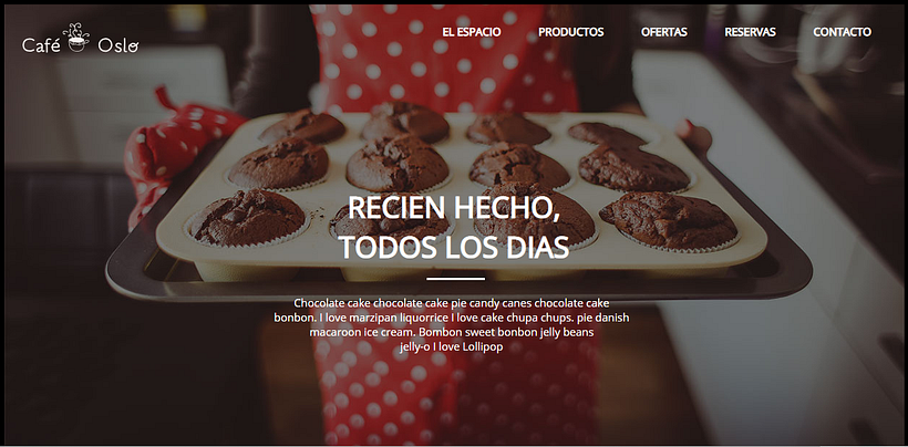 Pagina Web de "Café Oslo" - Trabajo Final con HTML y CSS 2