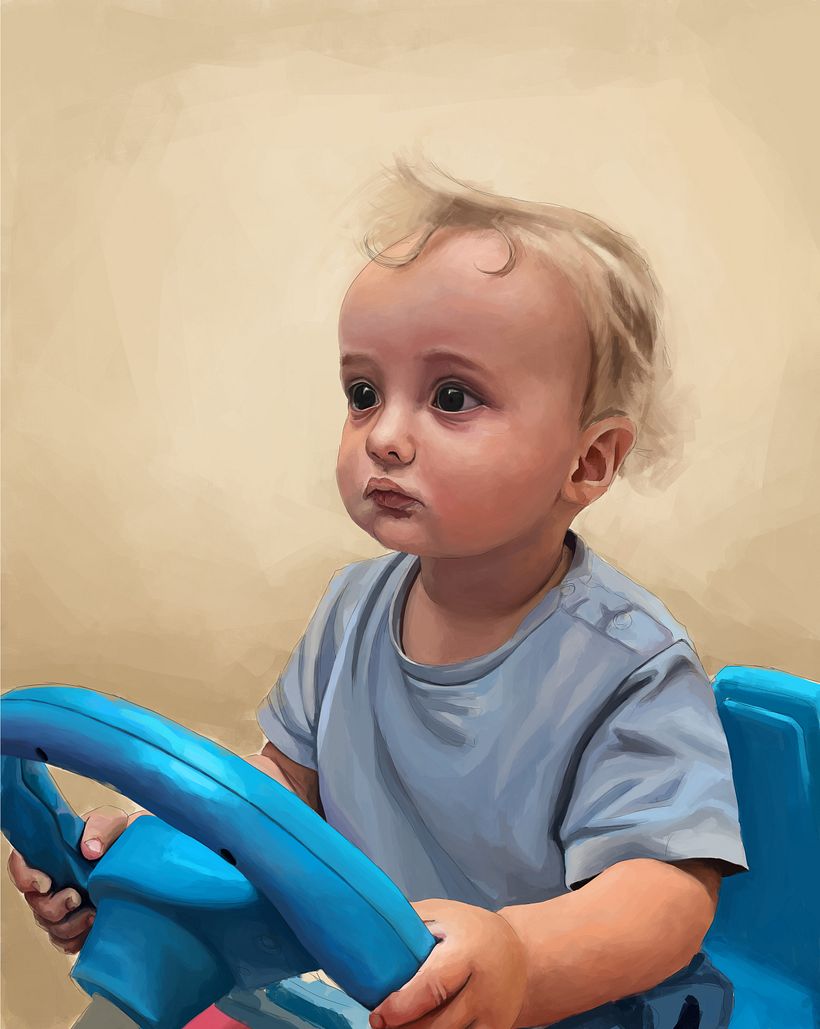 En esta parte empiezo a entrar en profundidad en todo tipo de detalles y acabo definiendo el pelo.