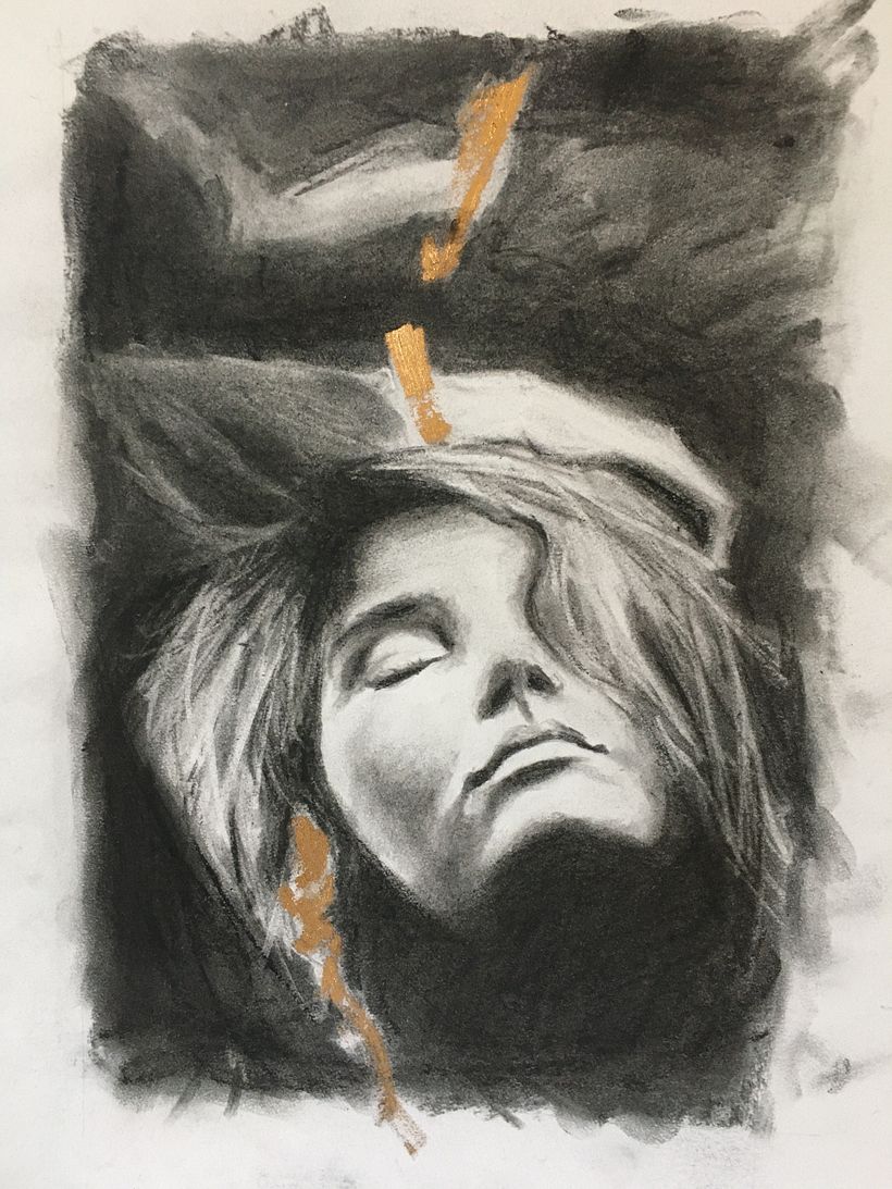 My project in Artistic Charcoal Portraiture: Creating Atmosphere course 3