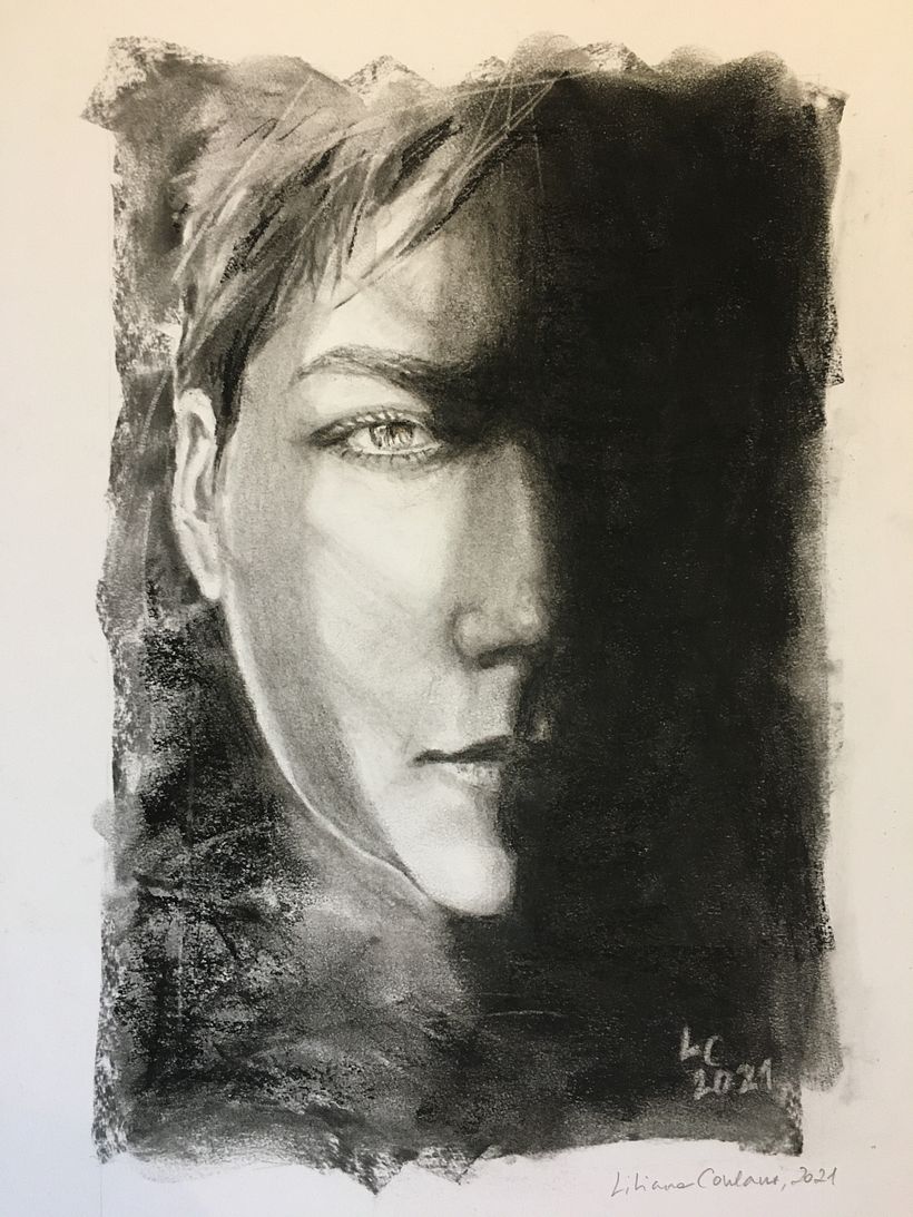 My project in Artistic Charcoal Portraiture: Creating Atmosphere course 6