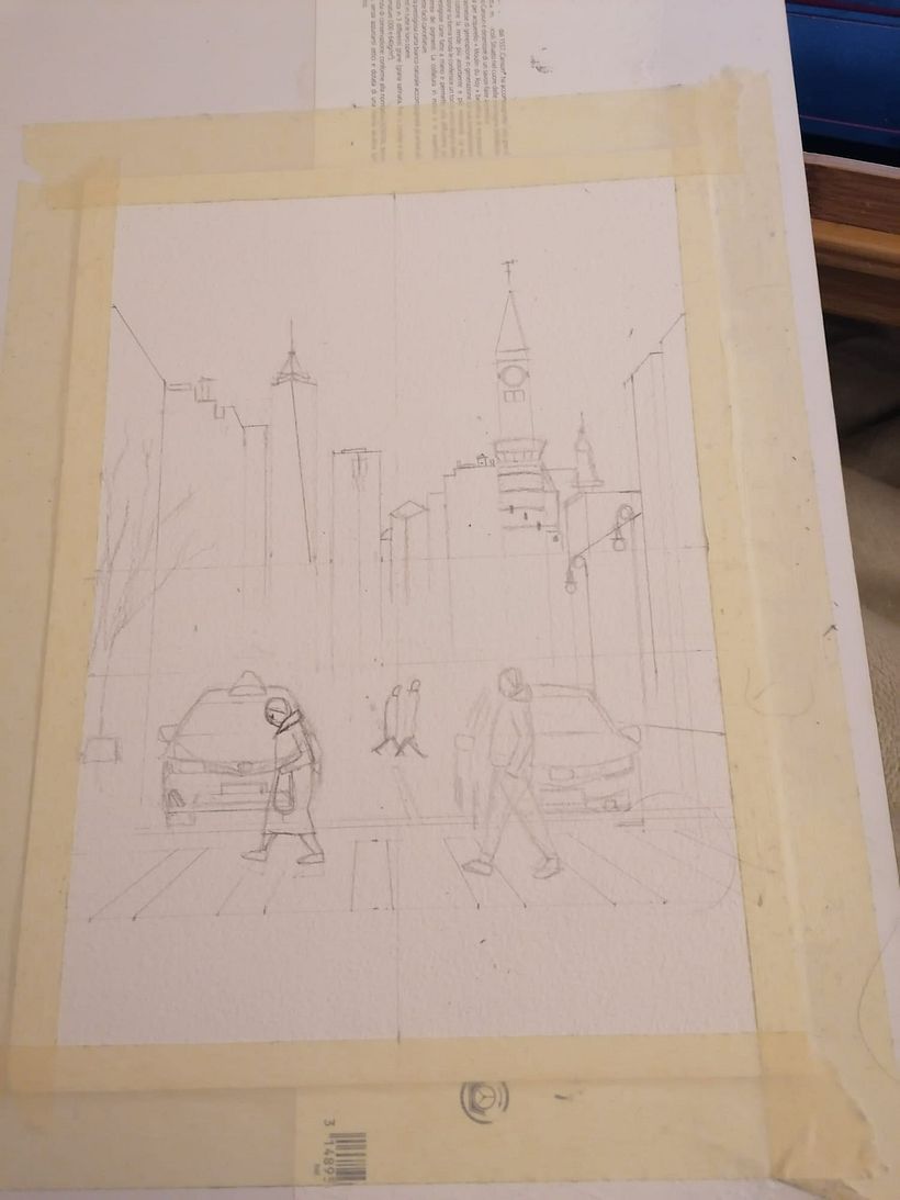 Il mio progetto del corso: Paesaggi urbani ad acquerello 4