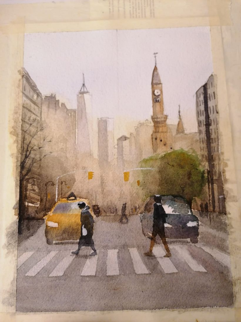 Il mio progetto del corso: Paesaggi urbani ad acquerello 6