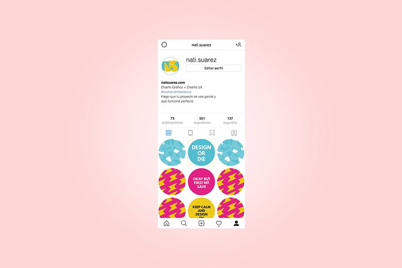 Feed de Intagram! Lamentablemente, no existe (aún), es solo un mockup.