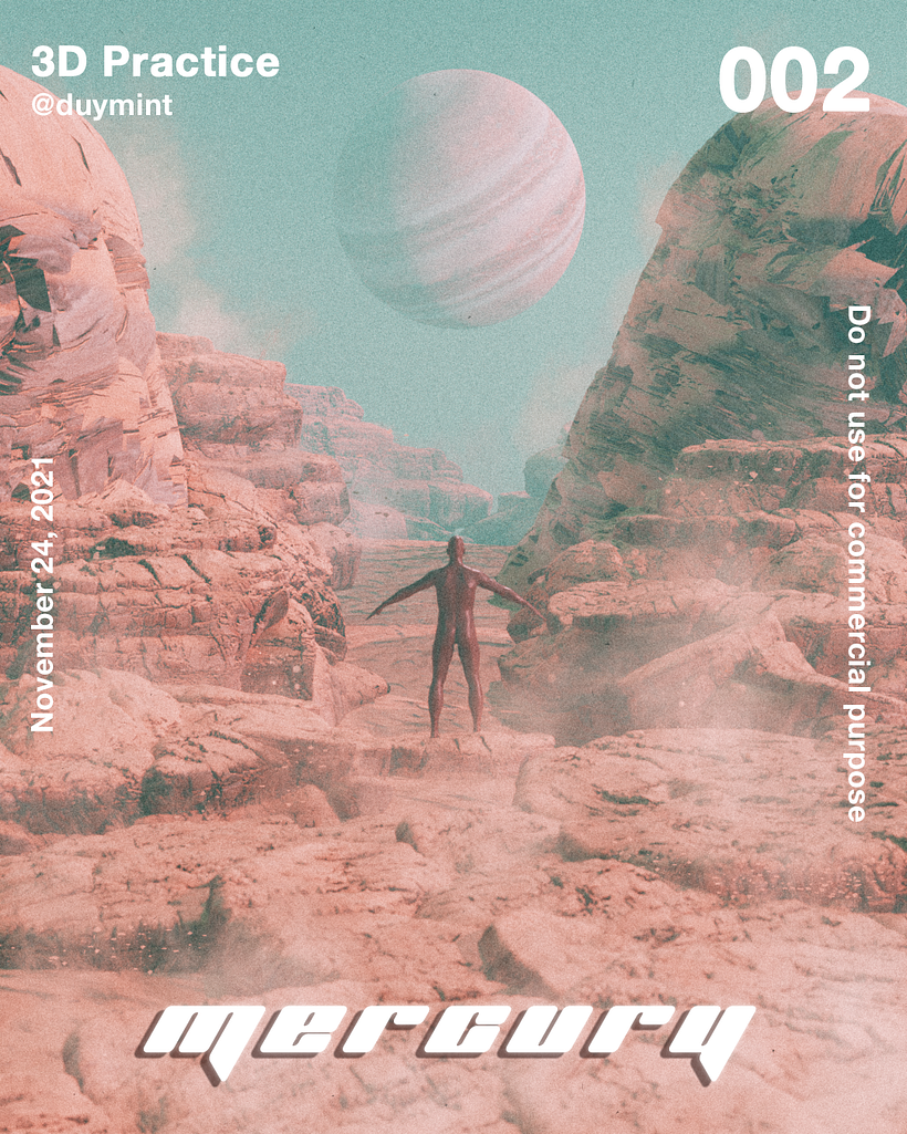 Mercury Graphic Poster
